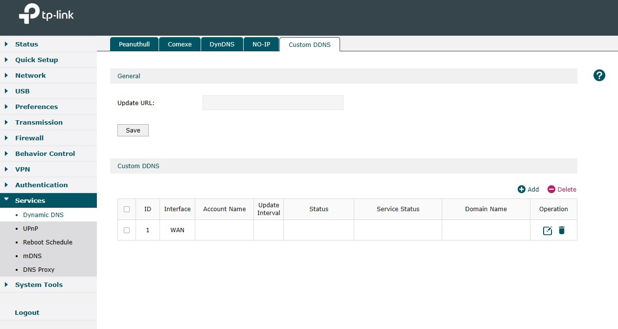 TP-Link ER605 Dynu Dynamic DNS