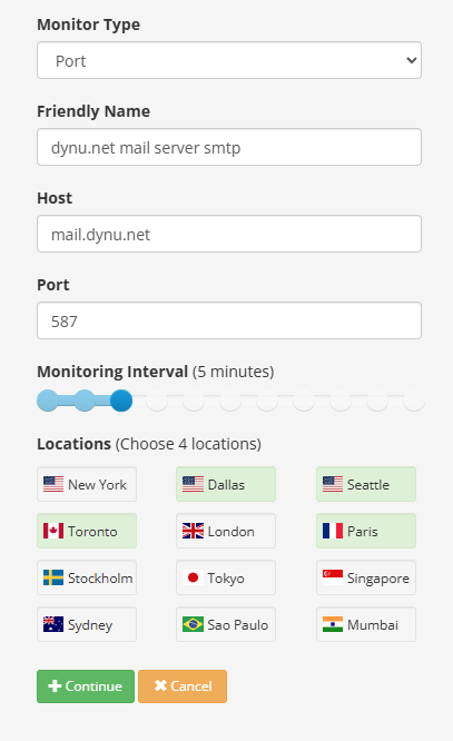 Port Monitor Dynu System Monitoring & DNS Failover