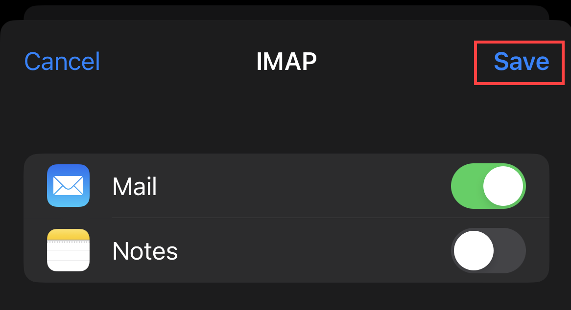 iPhone Mail Client Configuration