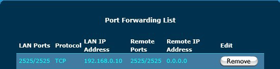 hMailServer email server port forwarding