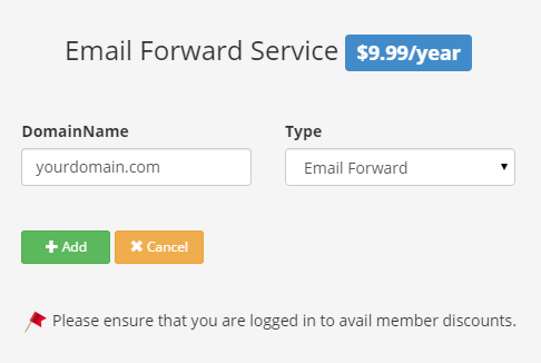 Email Forward Sign up