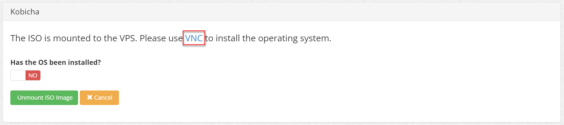 Reinstall VPS operating system